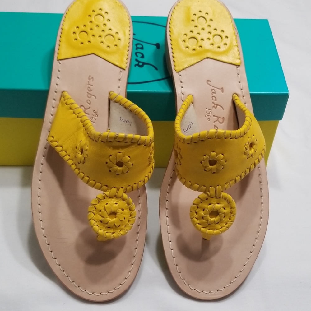 NWB Jack Roger's Yellow Sandals